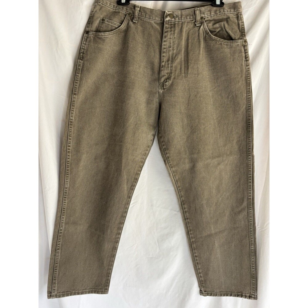 Wrangler Light Brown Tan Denim Jeans USA Made 40X30